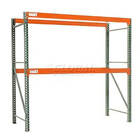 GLOBAL INDUSTRIAL Teardrop Pallet Rack Starter, 48W X 48D X 96H 796580N